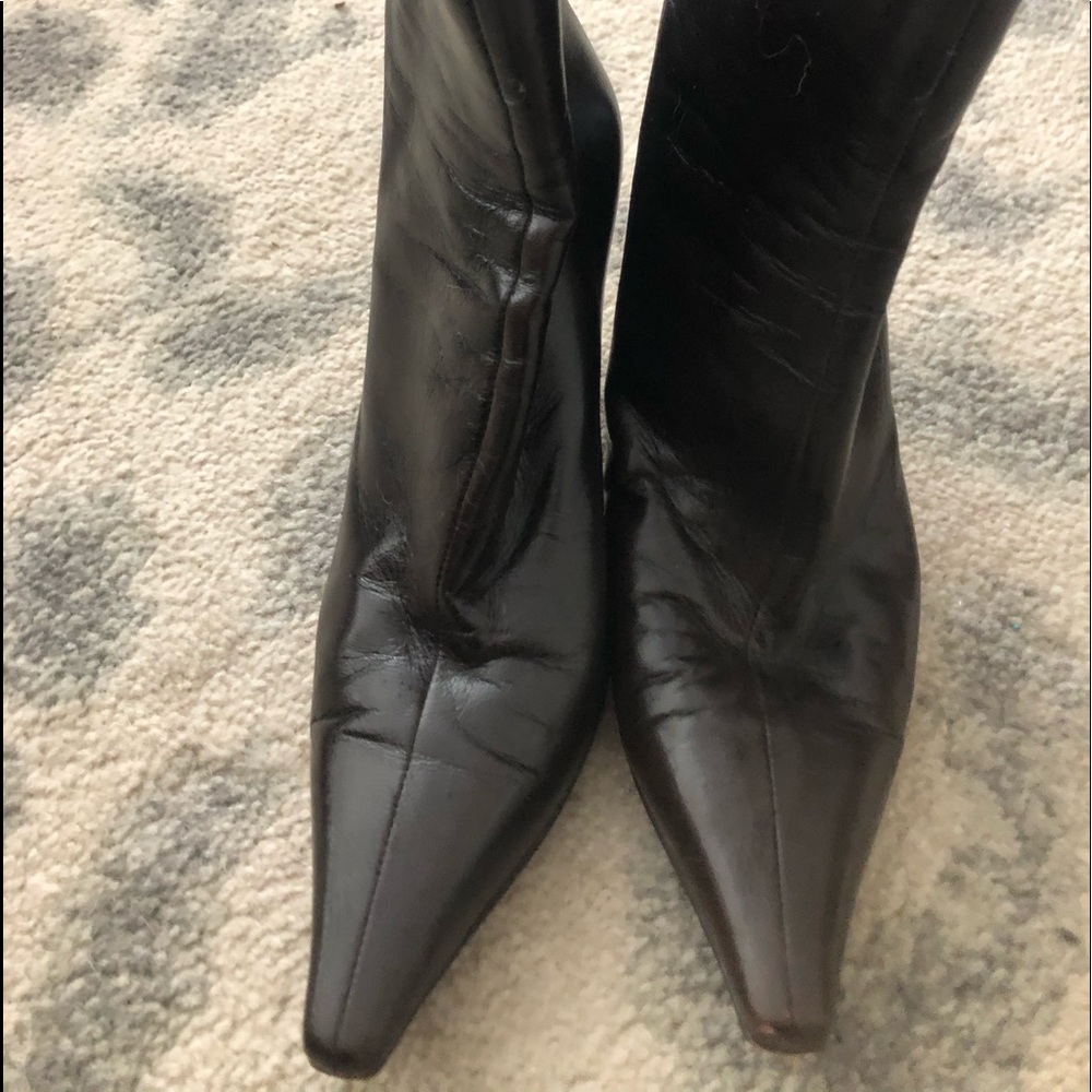 JIMMY CHOO  LEATHER BOOTIE